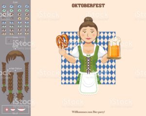 Oktoberfest poster (waitress) 4
