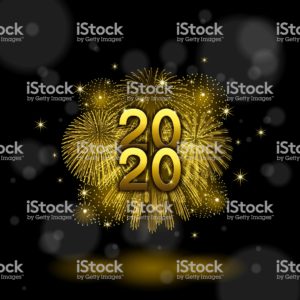 Golden color fireworks [New Year Celebration]3