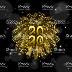 Golden color fireworks [New Year Celebration]6